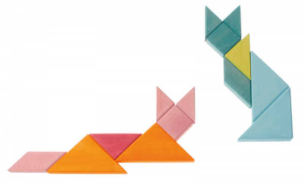 Grimm's Legespielset Tangram inkl. Vorlagenheft